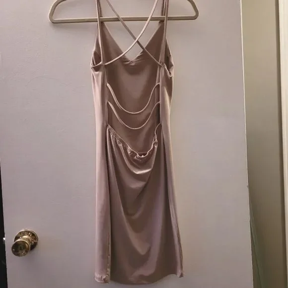 2/$60 Super sexy nude body con dress streetwear society size small - Picture 2 of 3